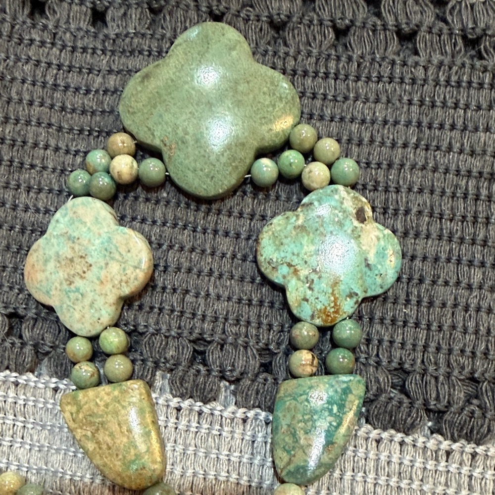 ✨ Green Jasper Statement Necklace – Sterling Silver – New ✨ - Picture 7 of 7